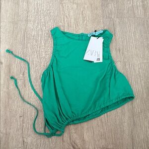 Zara Vibrant Green Crop Top